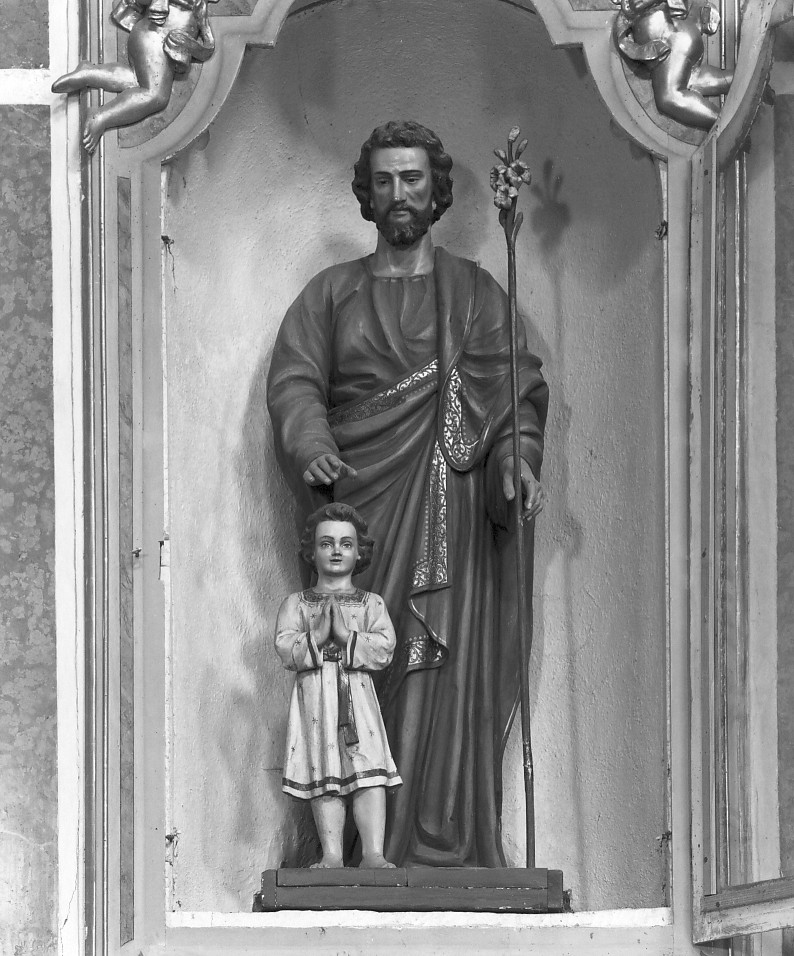 San Giuseppe (scultura, elemento d'insieme) di Cremasco Romano (attribuito) (fine/inizio secc. XIX/ XX)