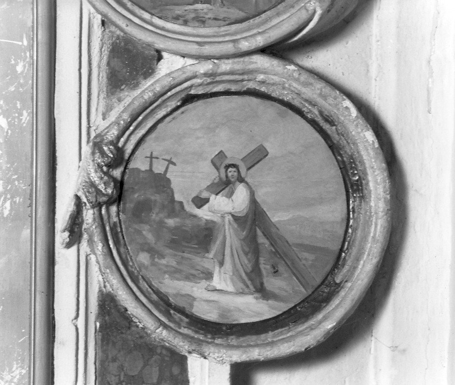 Cristo portacroce (dipinto, elemento d'insieme) di Cavedon Domenico (attribuito) (fine/inizio secc. XIX/ XX)