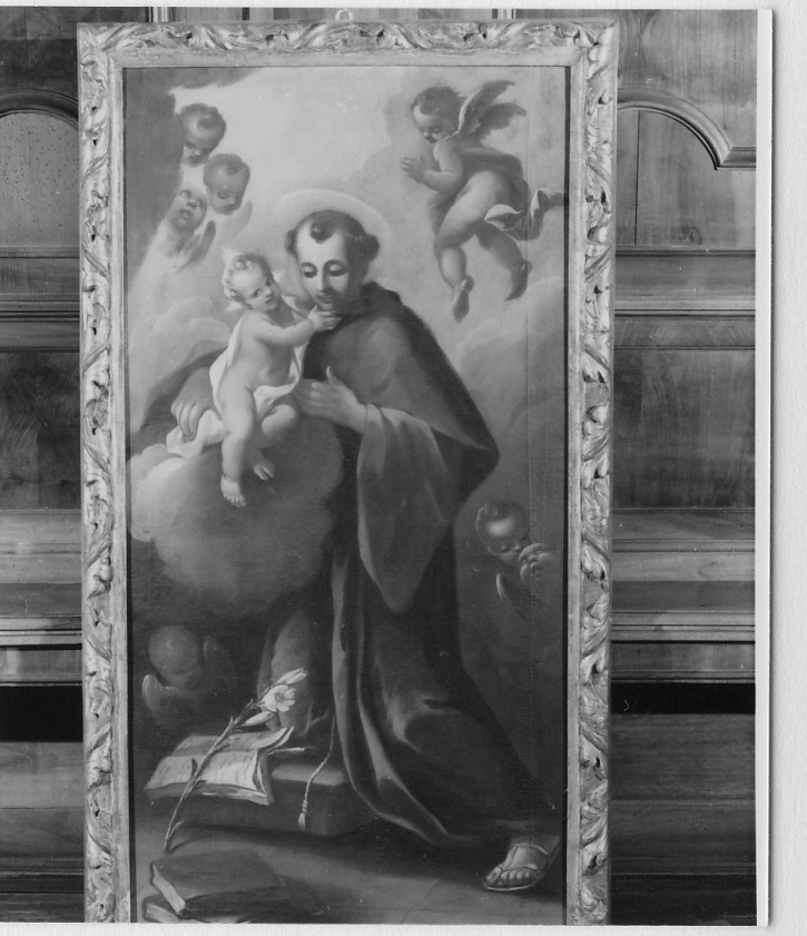 Sant'Antonio da Padova con il bambino (dipinto) di Dorigny Lodovico (attribuito) (sec. XVIII)