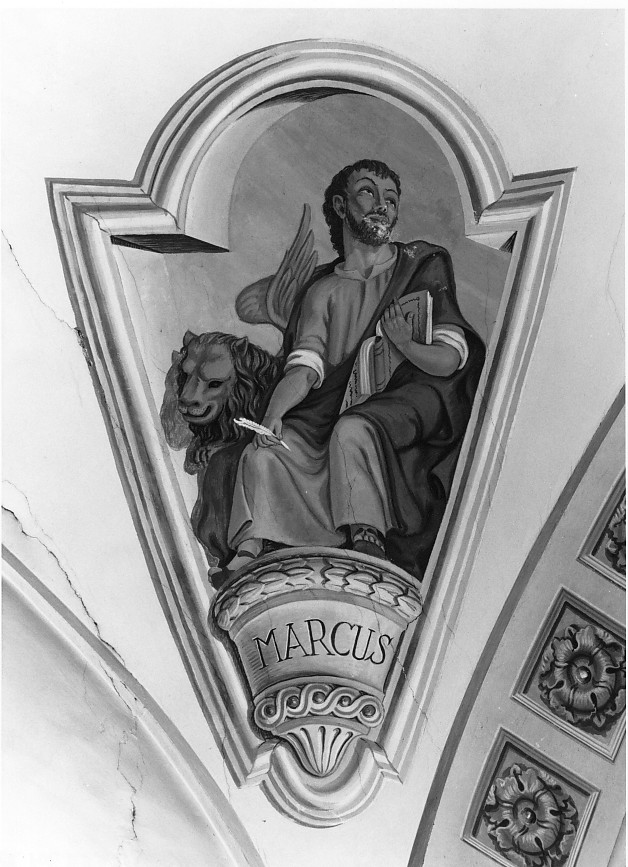 San Marco Evangelista (dipinto) di Saoncella Rino (sec. XX)