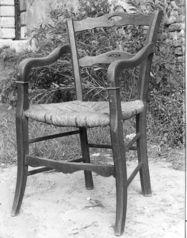 sedia - a braccioli - ambito veneto (sec. XIX)