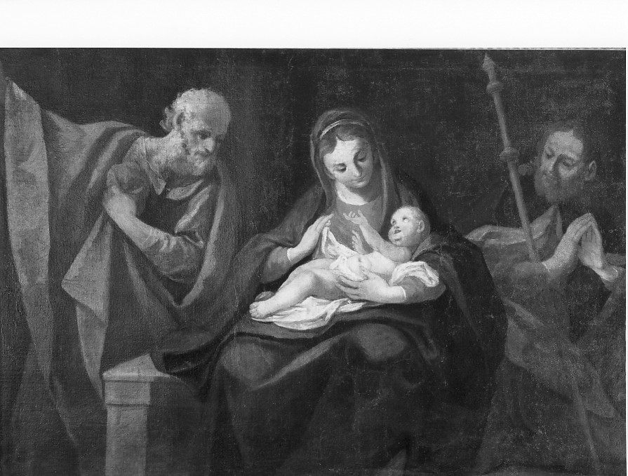 Sacra Famiglia (dipinto, opera isolata) di Cignaroli Giambettino (cerchia) (seconda metà sec. XVIII)