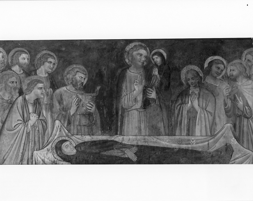 transito della Madonna (dipinto, frammento) di Altichiero (scuola) (sec. XIV)