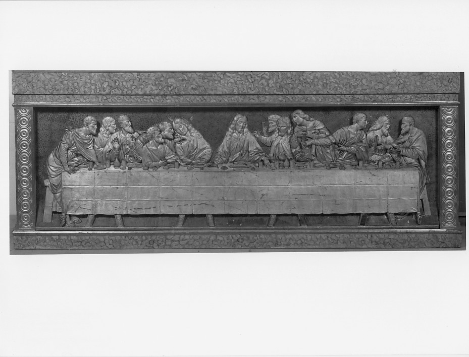 ultima cena (paliotto, opera isolata) - ambito veneto (seconda metà sec. XIX)
