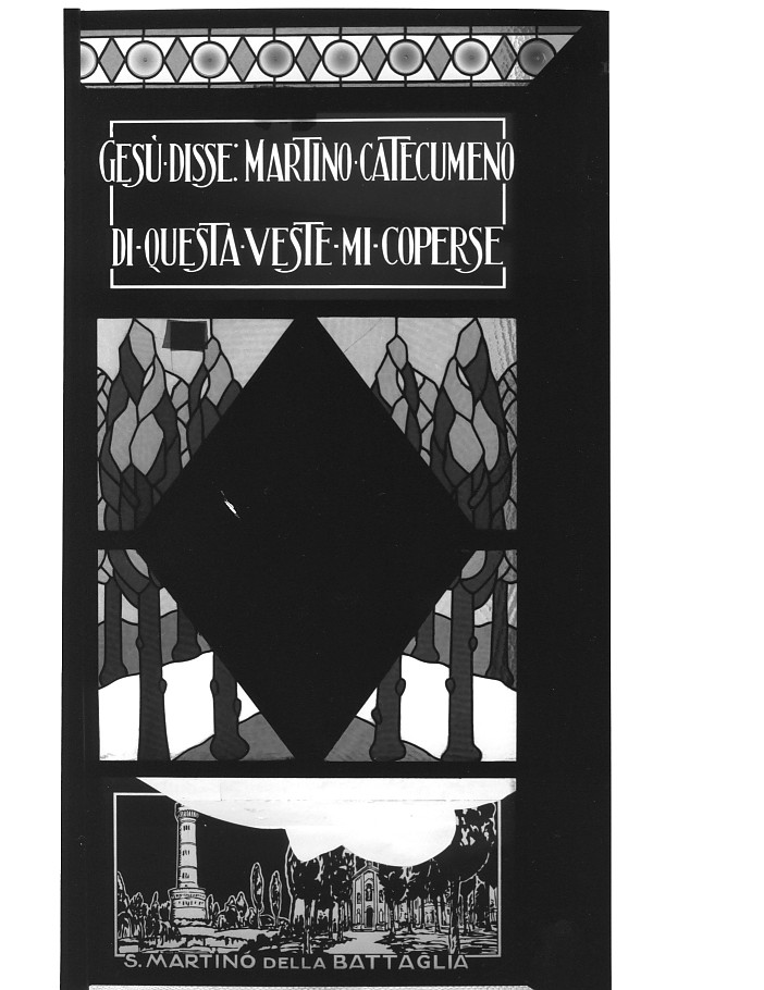 battaglia di San Martino (vetrata, serie) - ambito veneto (fine sec. XIX)