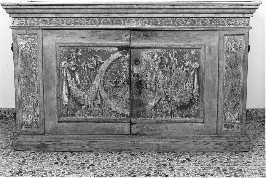 mobile da sacrestia, opera isolata - ambito veneto (fine sec. XVIII)