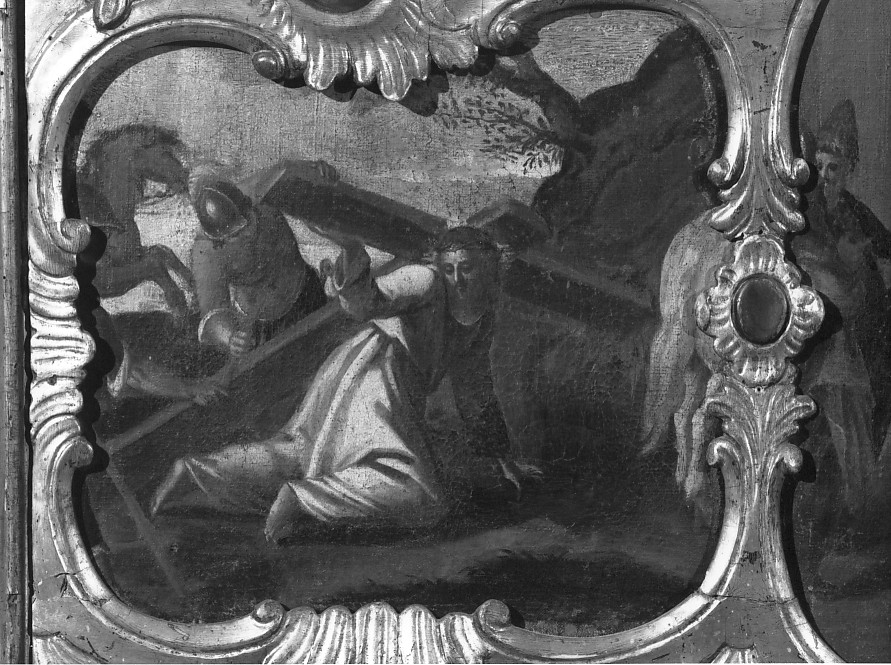 Cristo cade sotto la croce (dipinto) di Rossi Giovanni Battista detto Gobbino (metà sec. XVII)