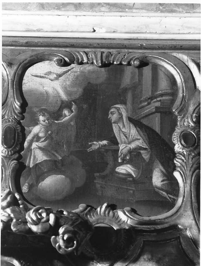 Annunciazione (dipinto) di Rossi Giovanni Battista detto Gobbino (metà sec. XVII)