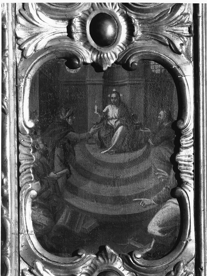 disputa di Gesù con i dottori nel tempio (dipinto) di Rossi Giovanni Battista detto Gobbino (metà sec. XVII)