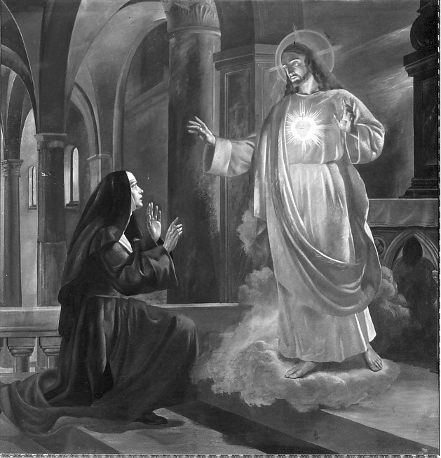 Sacro Cuore di Gesù (dipinto) - ambito veronese (secc. XIX/ XX)