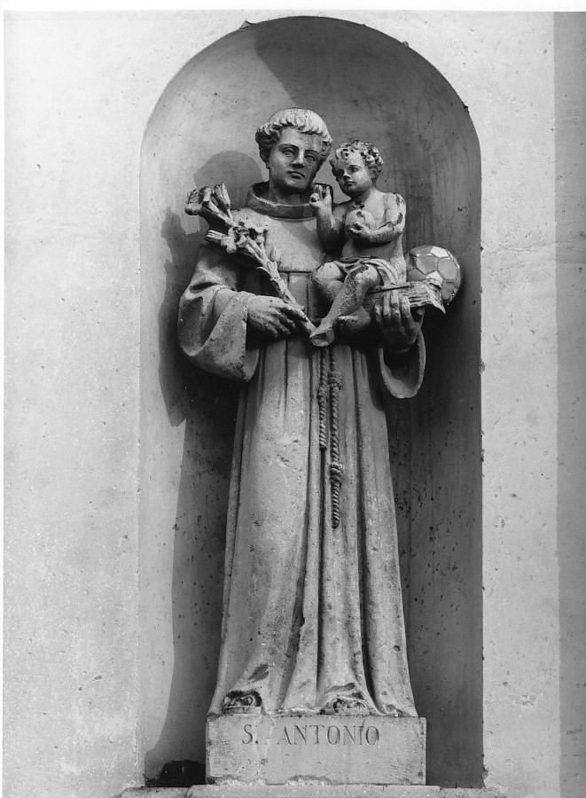 Sant'Antonio da Padova con il bambino (statua) - ambito veneto (sec. XX)