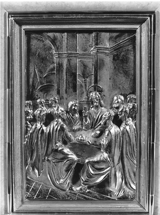 ultima cena (sportello di tabernacolo) - ambito veneto (sec. XX)