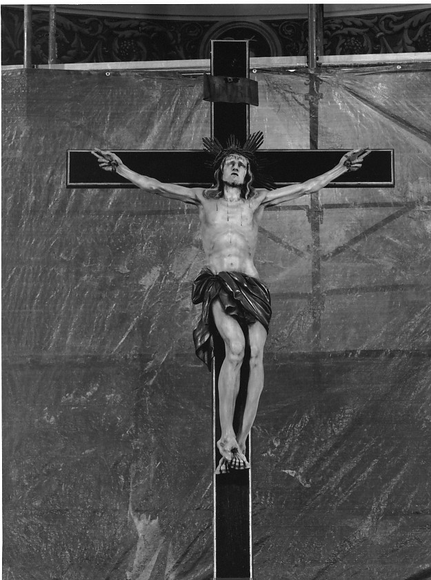 Cristo crocifisso (scultura) di Stuflesser Ferdinand (attribuito) (sec. XX)