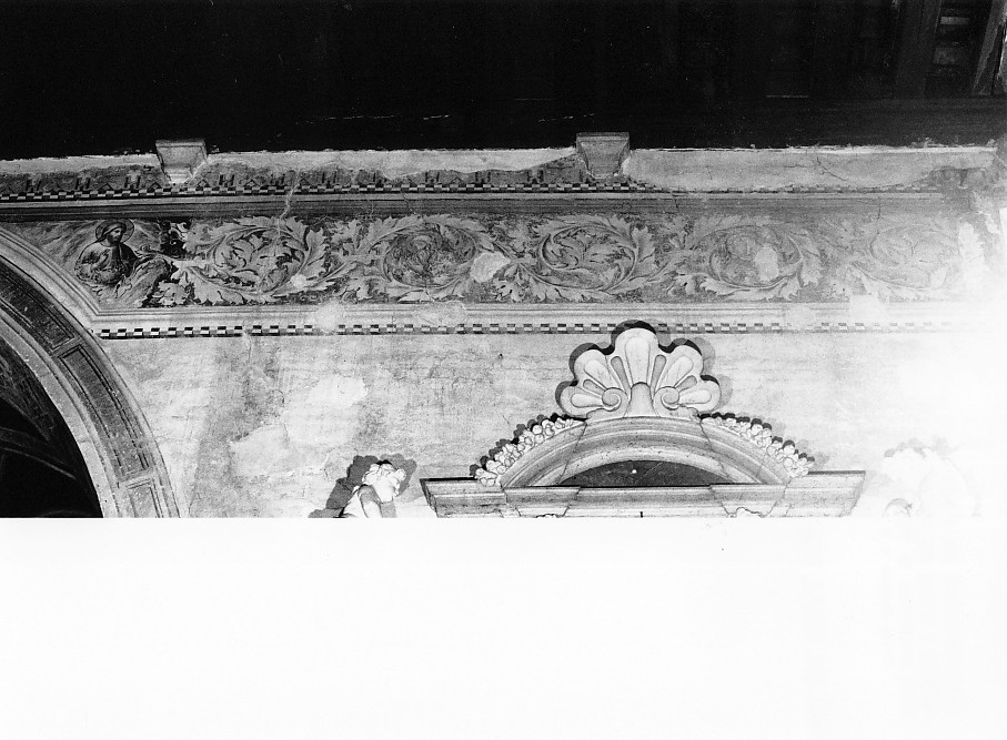 motivi decorativi a girali vegetali (dipinto, insieme) - ambito veronese (sec. XIV)