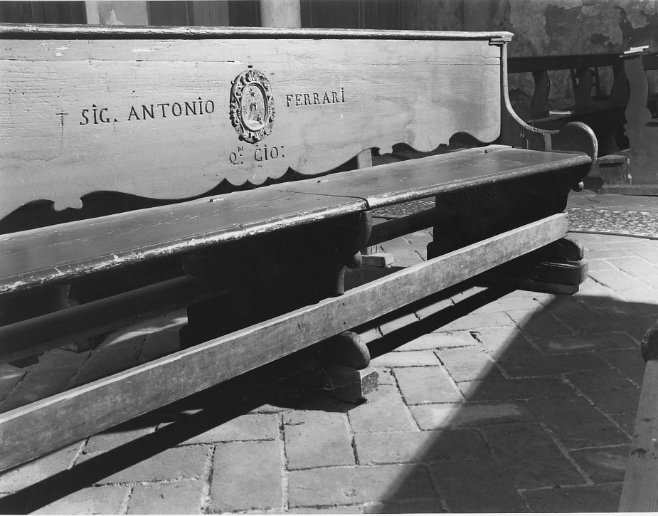 banco da chiesa - bottega veronese (sec. XVIII)