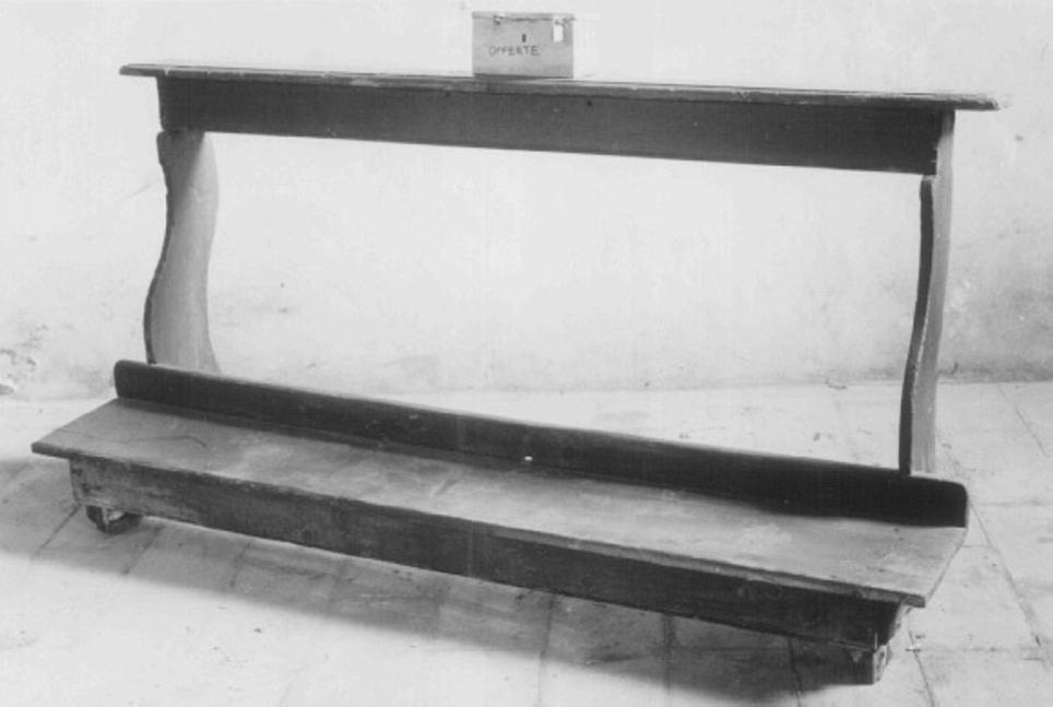 inginocchiatoio - ambito veneto (inizio sec. XX)