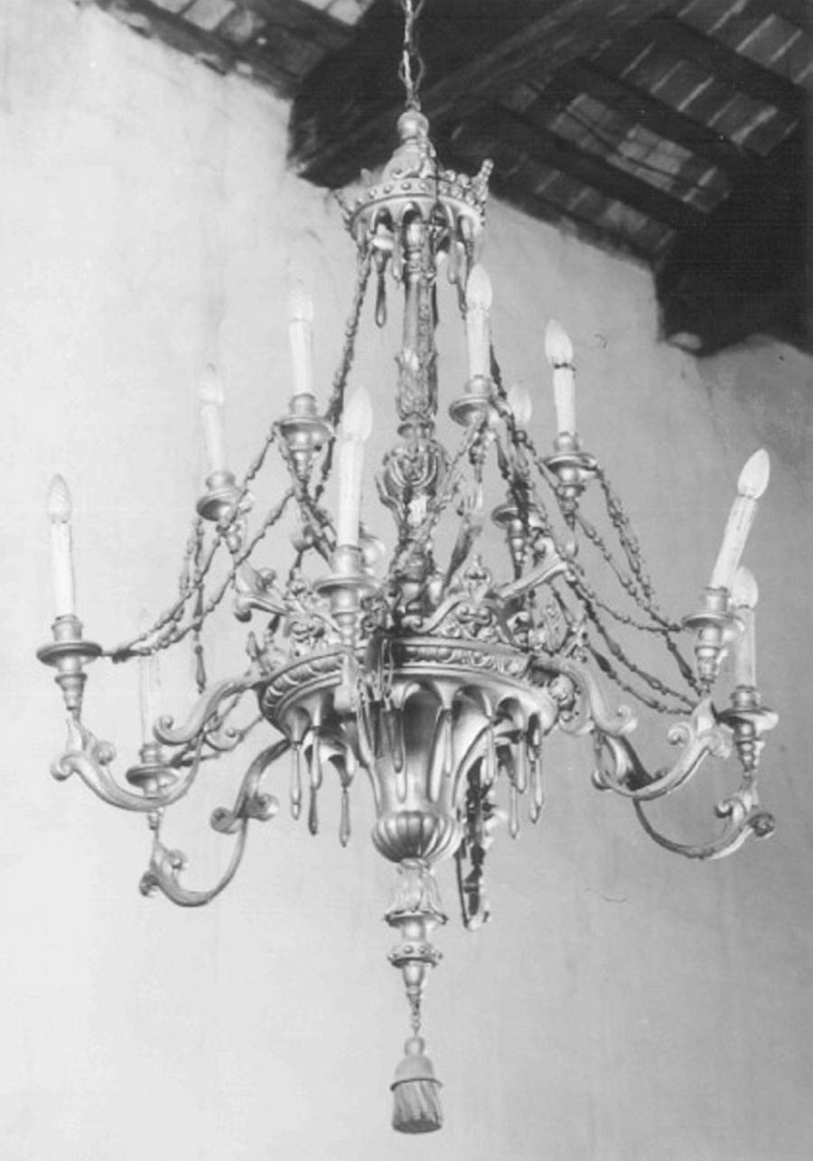 lampadario - ambito veneto (secc. XIX/ XX)