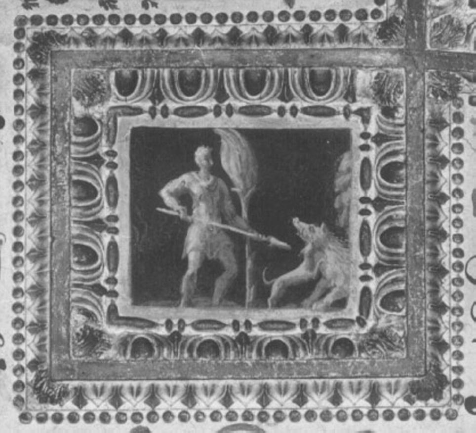 caccia al cinghiale (dipinto, elemento d'insieme) di Brusasorci Domenico (sec. XVI)