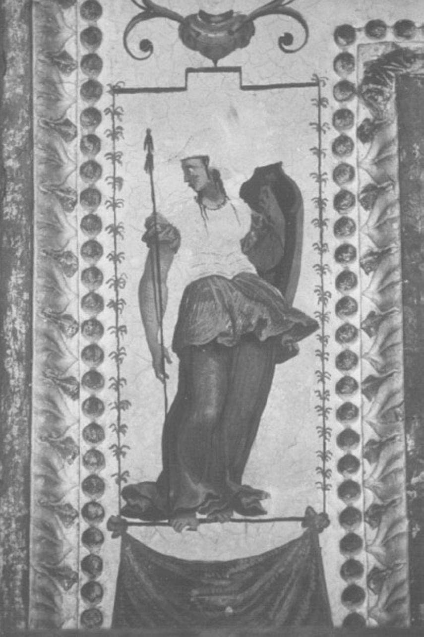 figura femminile (dipinto, elemento d'insieme) di Forbicini Eliodoro (sec. XVI)