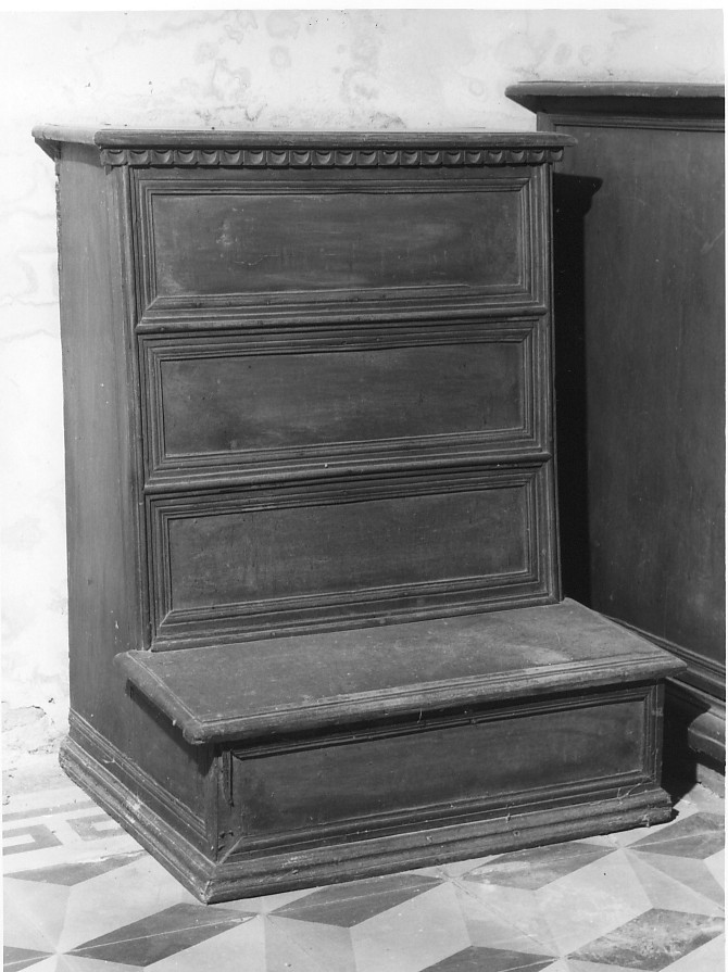 inginocchiatoio - ambito veneto (secc. XIX/ XX)