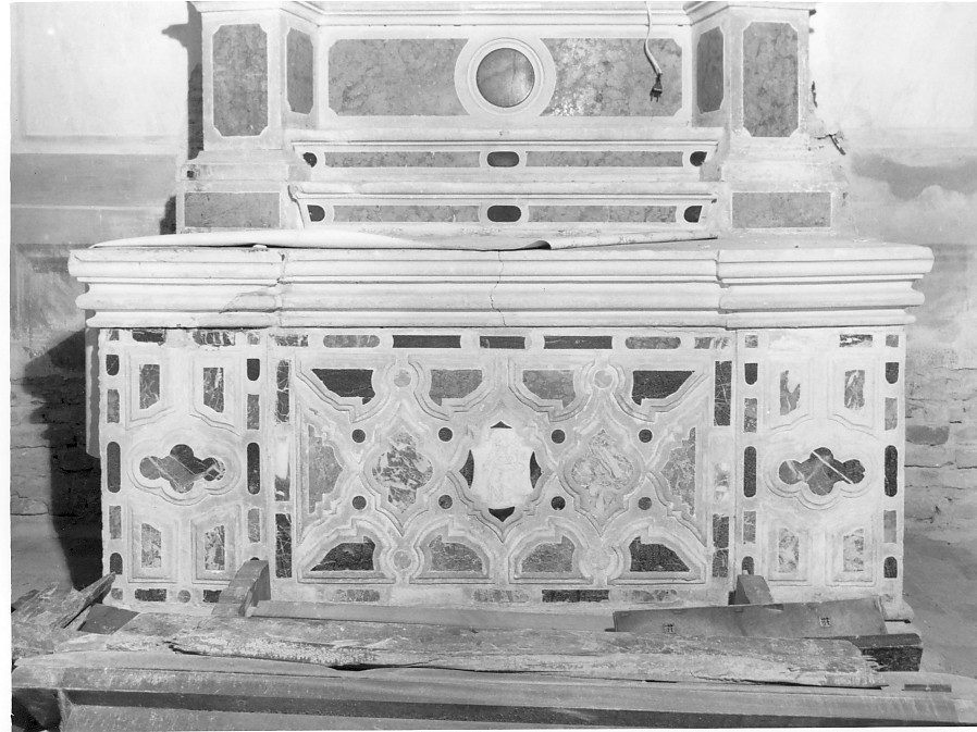 paliotto, elemento d'insieme - bottega veneta (sec. XVIII)