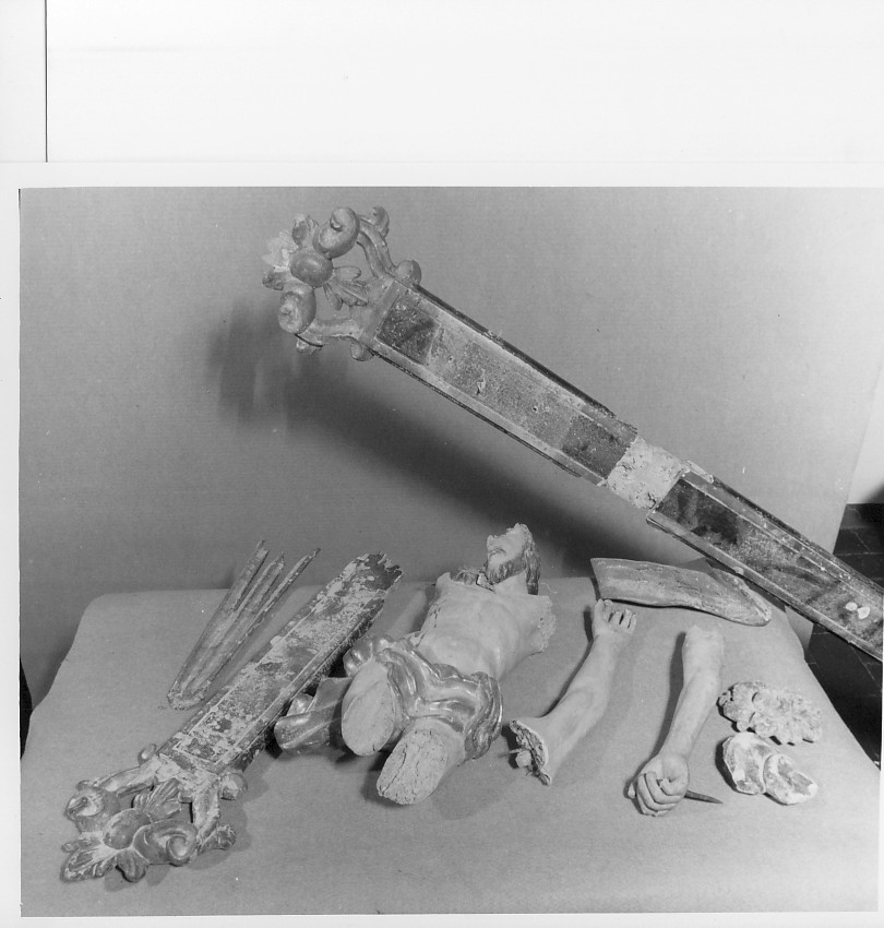 crocifisso, frammento - bottega veneta (seconda metà sec. XVIII)