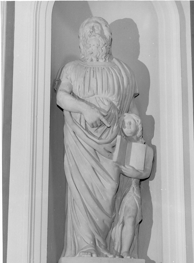 San Matteo e l'angelo (statua) - ambito bassanese (sec. XIX)