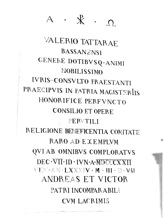 lapide - ambito veneto (sec. XIX)