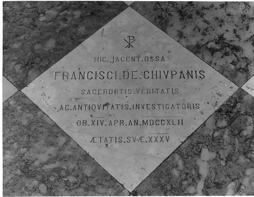 lapide tombale - ambito bassanese (sec. XVIII)