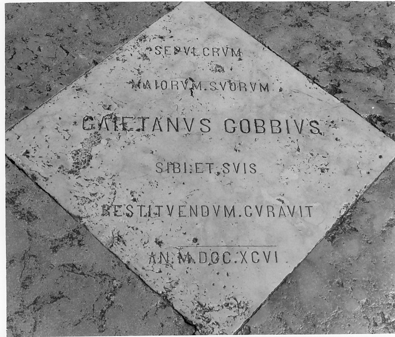 lapide tombale - ambito bassanese (sec. XVIII)