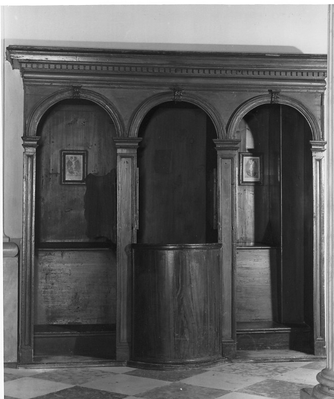 confessionale - ambito bassanese (sec. XVII)