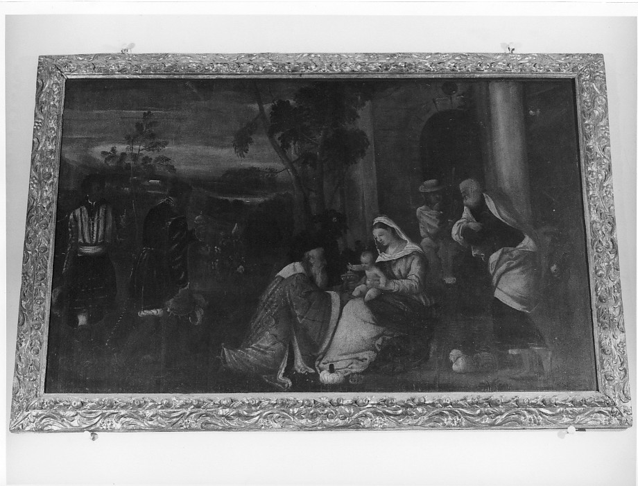 motivi decorativi vegetali (cornice di dipinto) - ambito veneto (secc. XVI/ XVII)