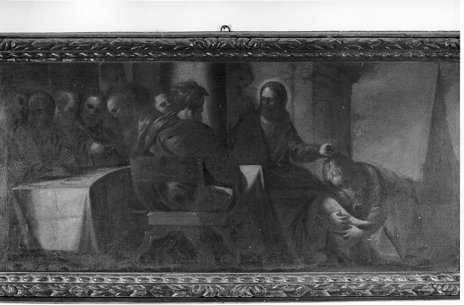 cena in casa di Simone il fariseo (dipinto) - ambito veneto (seconda metà sec. XVII)