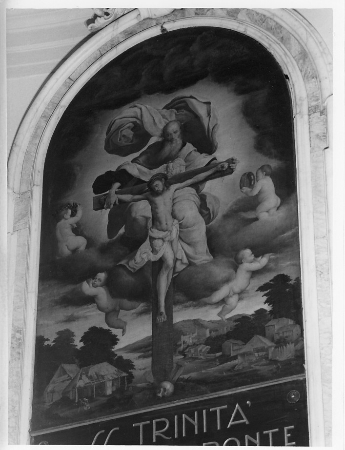 Trinità (dipinto) di Dal Ponte Jacopo detto Jacopo Bassano (sec. XVI)