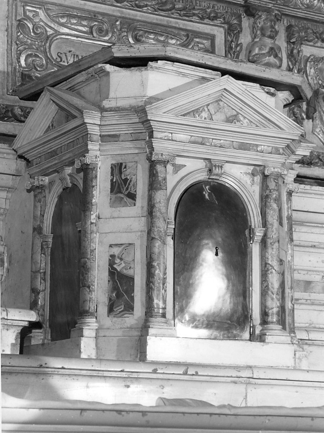 tabernacolo - a tempietto, elemento d'insieme - ambito veneto (metà sec. XVIII)