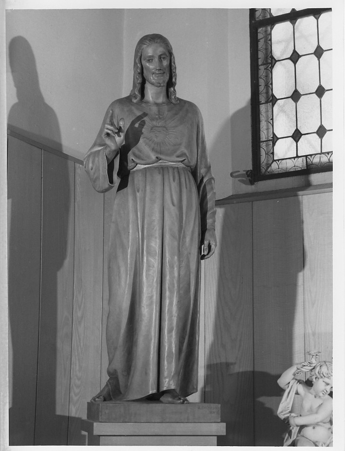 Cristo benedicente (statua) di Cremasco Romano (sec. XX)