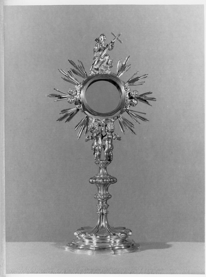 ostensorio - a raggiera - manifattura lombarda (prima metà sec. XX)