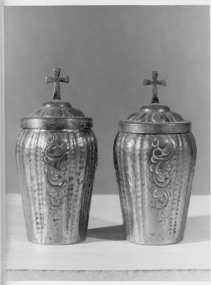 vasetti per oli santi - ambito veneto (sec. XIX)