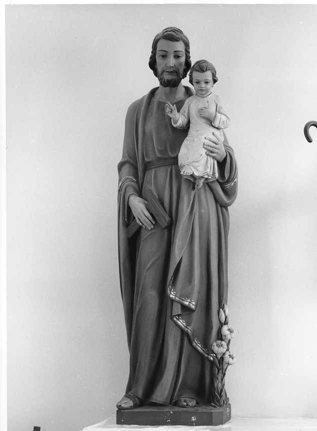 San Giuseppe e Gesù Bambino (statua, elemento d'insieme) di Mussner Vincenz (sec. XX)