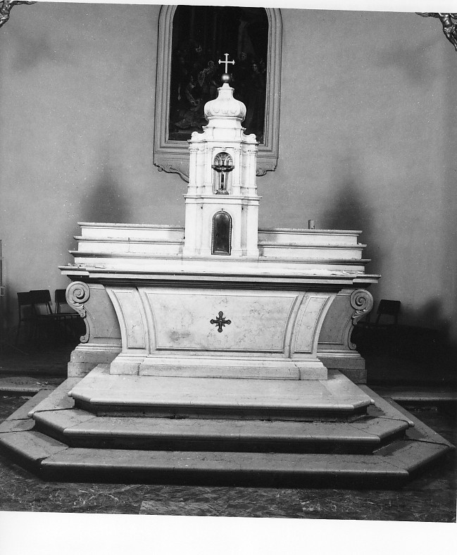 altare maggiore, insieme - manifattura veneta (seconda metà sec. XVIII)