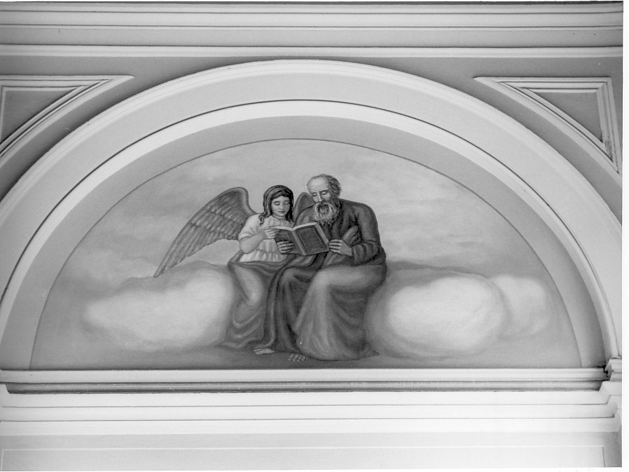 San Matteo Evangelista (dipinto) di Pupin Valentino (attribuito) (sec. XIX)