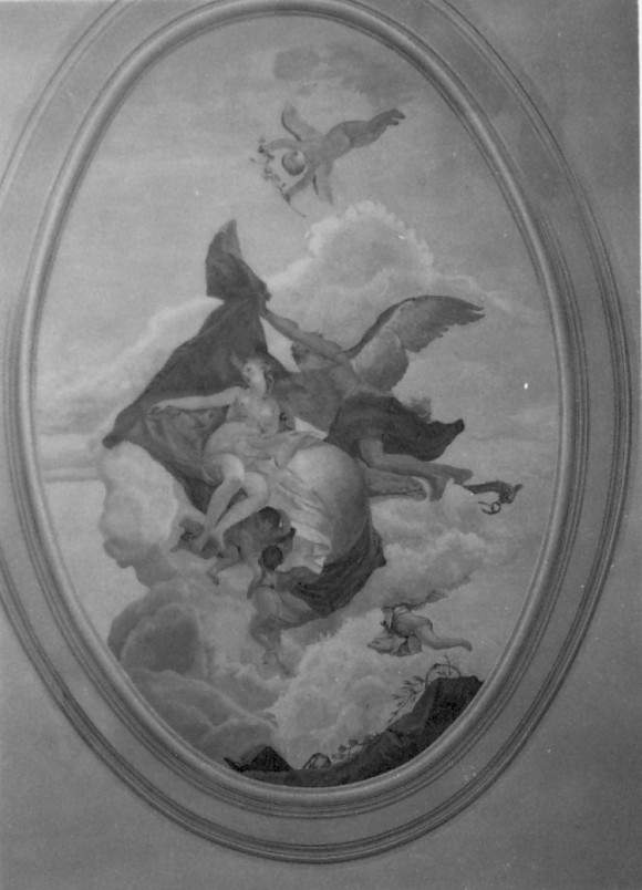 allegoria del Tempo che svela la Verità (dipinto) di Lorenzi Francesco (seconda metà sec. XVIII)