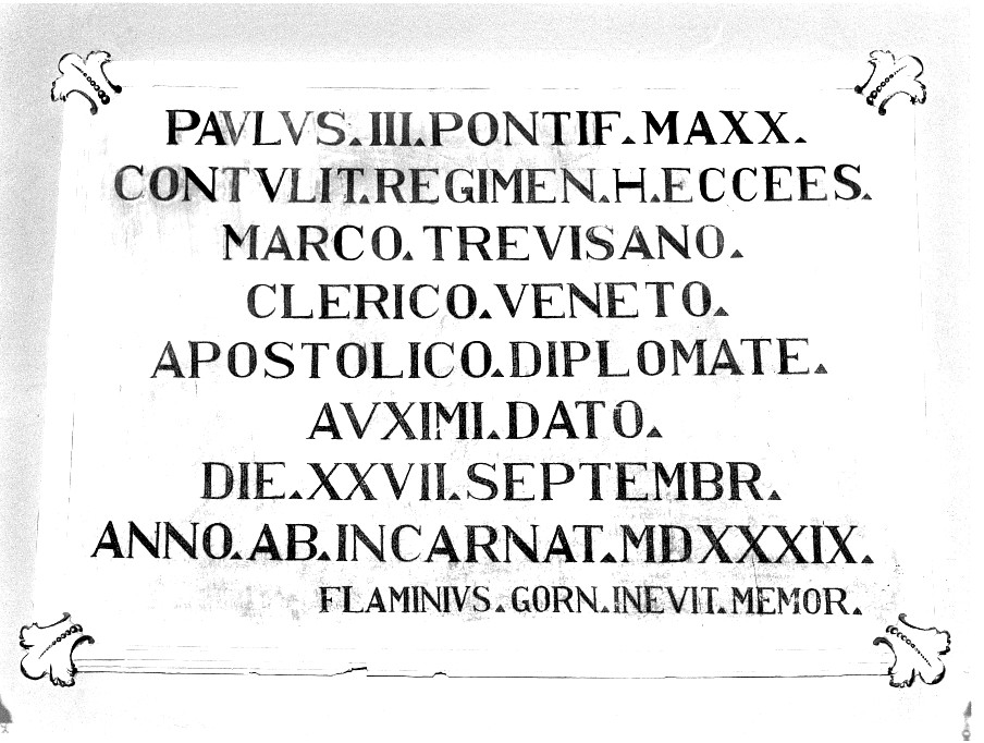 lapide - ambito italiano (sec. XIX)