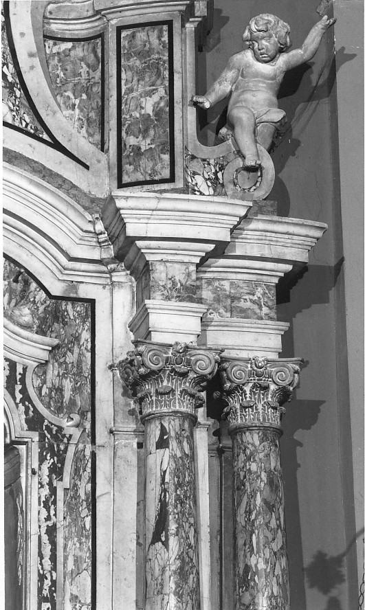 mostra architettonica d'altare, elemento d'insieme - ambito veneto (seconda metà sec. XVIII)