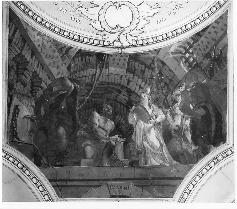 San Giovanni Battista (dipinto, elemento d'insieme) di Canal Giambattista (sec. XIX)