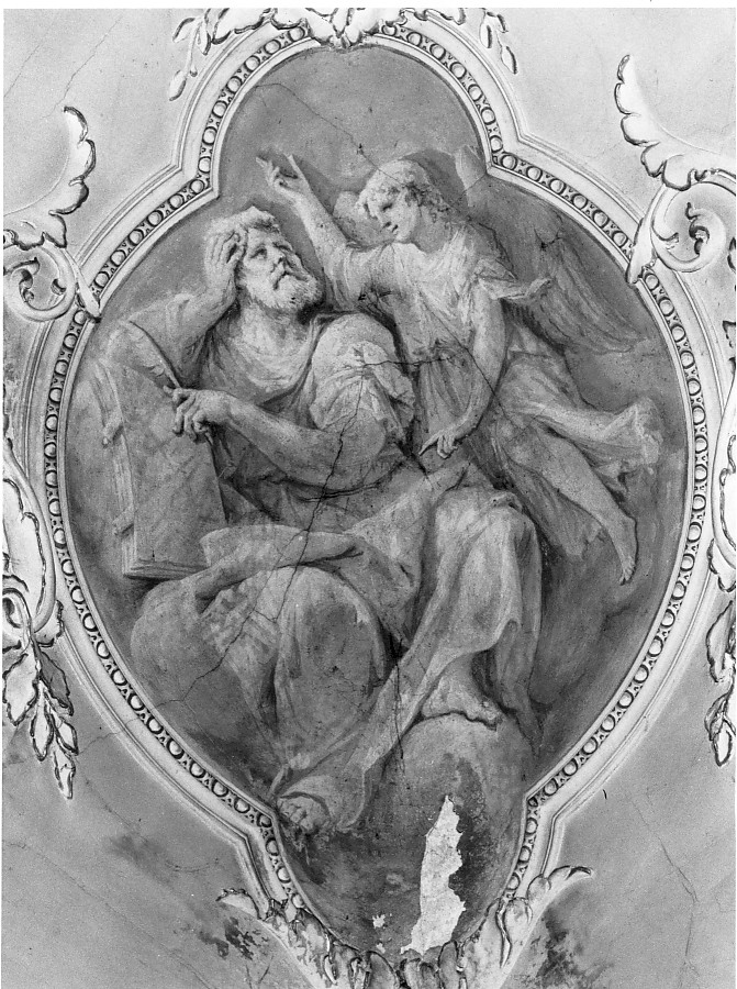 San Matteo Evangelista (dipinto, elemento d'insieme) di Canal Giambattista (sec. XIX)