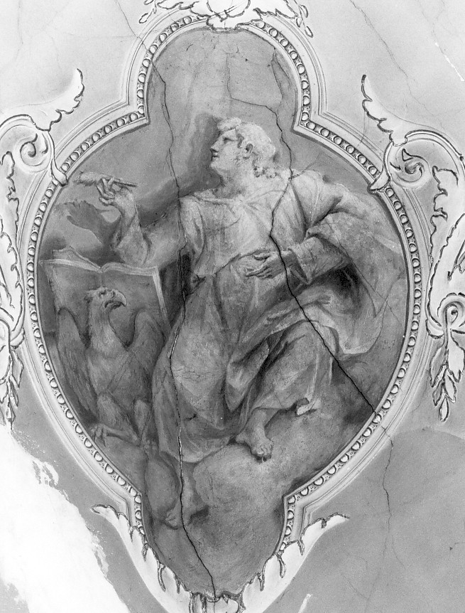 San Giovanni Evangelista (dipinto, elemento d'insieme) di Canal Giambattista (sec. XIX)