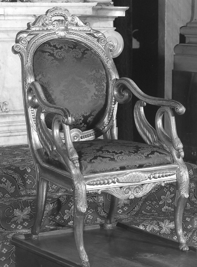 poltrona - ambito veneto (sec. XIX)