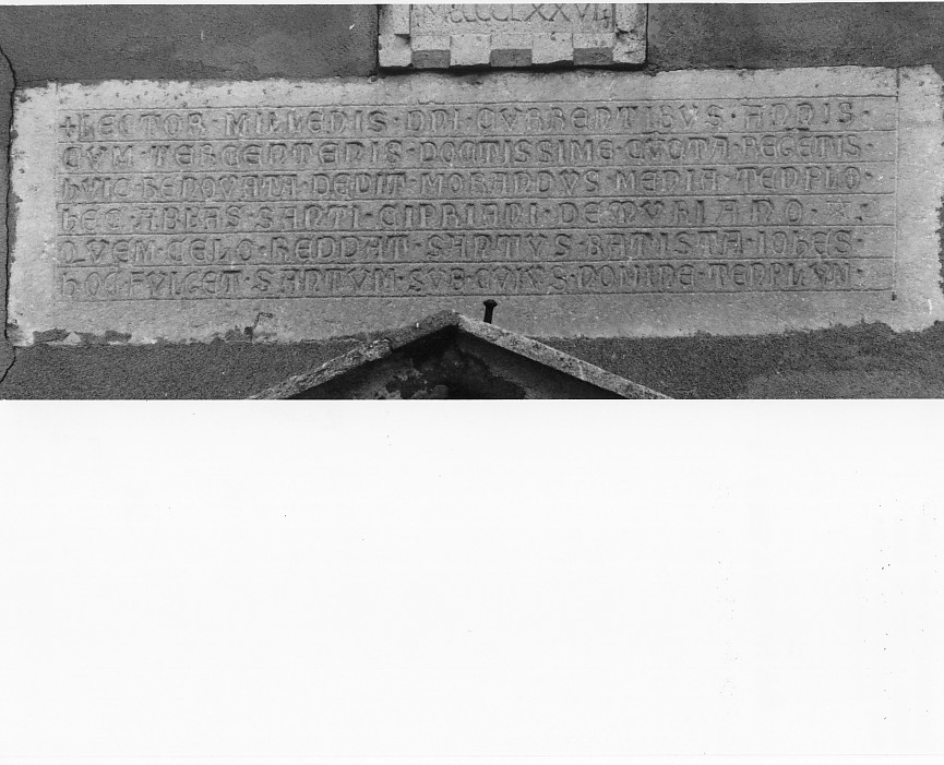 lapide commemorativa - ambito veneto (sec. XV)