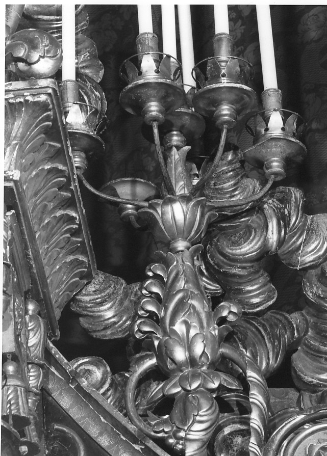 candelabro, elemento d'insieme - ambito veneto (prima metà sec. XIX)